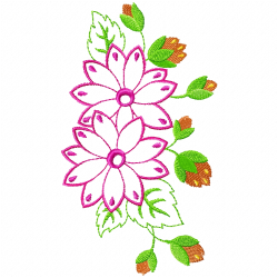 Flowers And Tree Embroidery Design 9 Flowers And Tree Embroidery Design 9